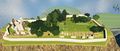 Die Ruine mit Friedhof