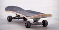 Sein Skateboard