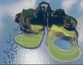 Aufnahme der Insel von vorne (unbebaut)